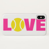 Tennisball iPhone X Fall. Abdeckung mit Case-Mate iPhone Hülle (Rückseite (Horizontal))