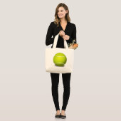 Tennisball Jumbo Stoffbeutel (Vorderseite (Model))