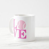Tennisball Kaffeetasse (Vorderseite Links)