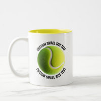 Tennisball & Kleiner Text GELB 310g Custom