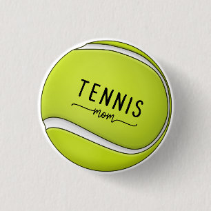 Tennisball Mama Mutter Mommy Mama Button