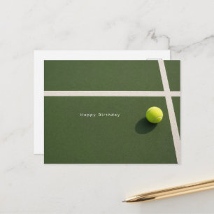 Tennisball mit Alles Gute zum Geburtstag auf dem S Postkarte