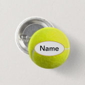 Tennisball mit deinem Namen darauf Button (Vorne & Hinten)