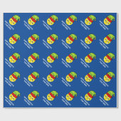 Tennisball mit Elf, Weihnachten eines Kleinkindes Geschenkpapier (Flach)