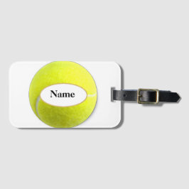 Tennisball mit Ihrem Namen Gepäckanhänger