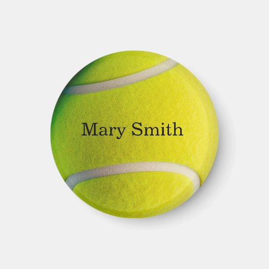Tennisball mit Ihrem Namen Magnet (Vorne)