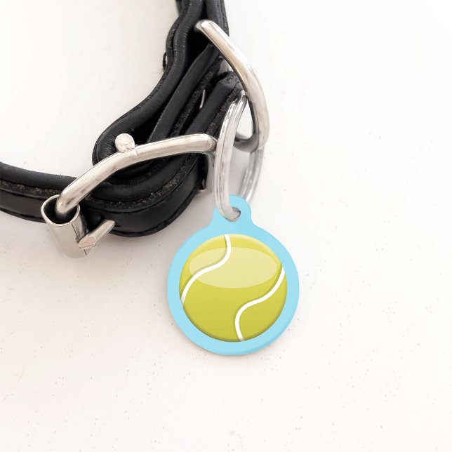 Tennisball mit Individuelle Name und Anzahl Haustiermarke (Von Creator hochgeladen)