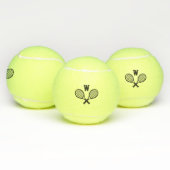 Tennisball mit Initial und Rackets Tennisbälle (Multi)