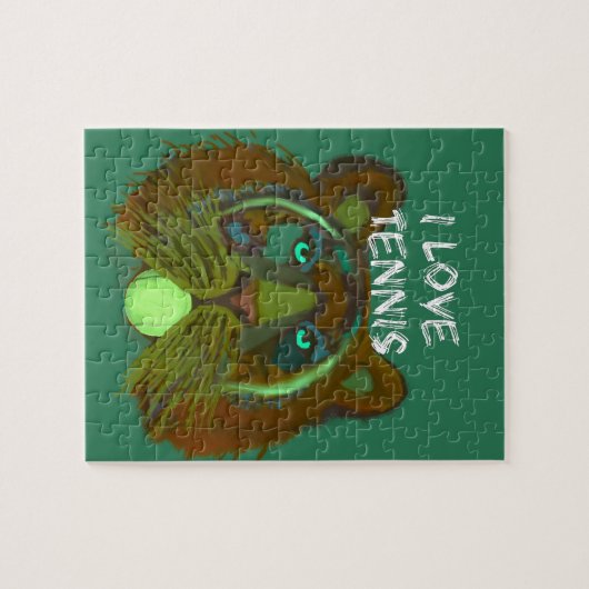 Tennisball mit Löwe Puzzle (Horizontal)