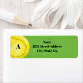 Tennisball mit persönlichen Anfangsadressen (Insitu)