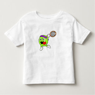 Tennisball mit Tennisschläger Kleinkind T-shirt