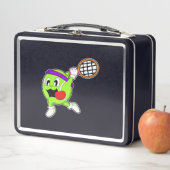 Tennisball mit Tennisschläger Metall Brotdose (Beispiel)