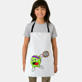 Tennisball mit Tennisschläger Schürze (Insitu)