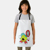 Tennisball mit Tennisschläger Schürze (Insitu)