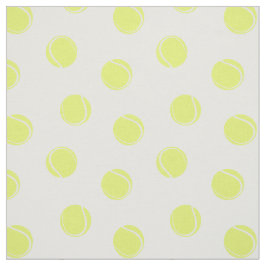 Tennisball-Muster auf Weiß Stoff