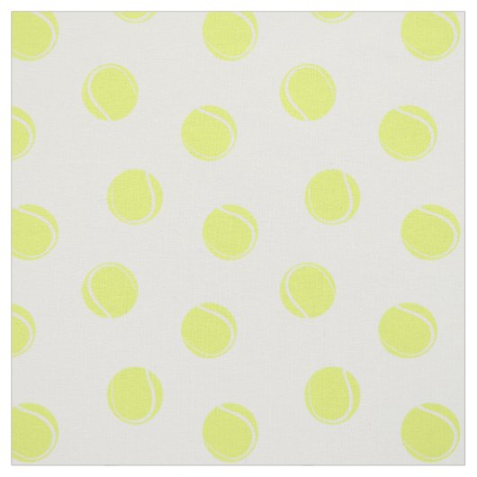 Tennisball-Muster auf Weiß Stoff (Muster)