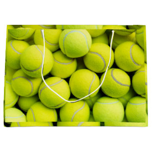 Tennisball-Muster Große Geschenktüte