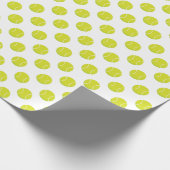Tennisball-Muster | irgendeine Hintergrund-Farbe Geschenkpapier (Ecke)