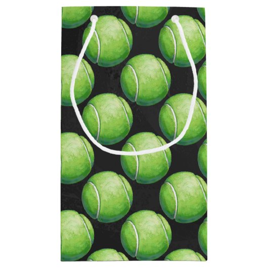 Tennisball-Muster Kleine Geschenktüte (Rückseite)