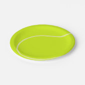 Tennisball Pappteller (Schrägansicht)