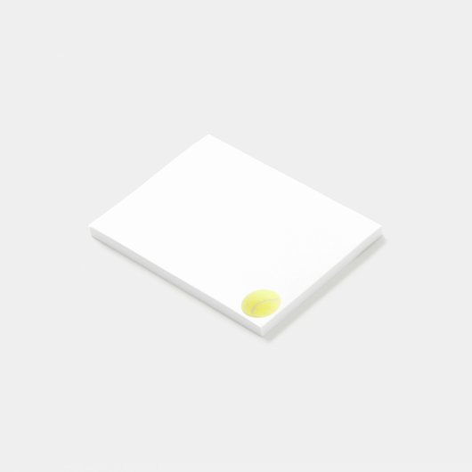 Tennisball Post-it Klebezettel (angewinkelt)