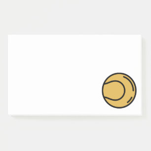 Tennisball Post-it Klebezettel
