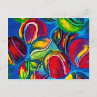 Tennisball Postkarte