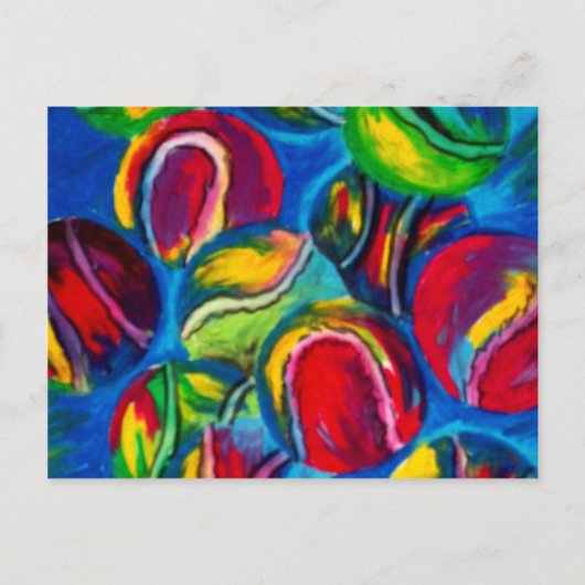 Tennisball Postkarte (Vorderseite)