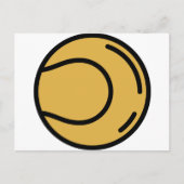 Tennisball Postkarte (Vorderseite)