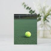 Tennisball Postkarte (Stehend Vorderseite)