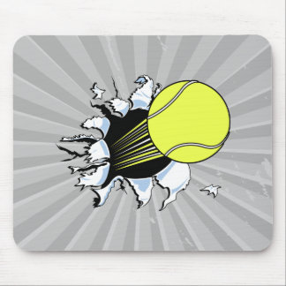 Tennisball reißt hindurch mousepad