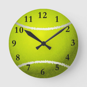Tennisball Runde Wanduhr