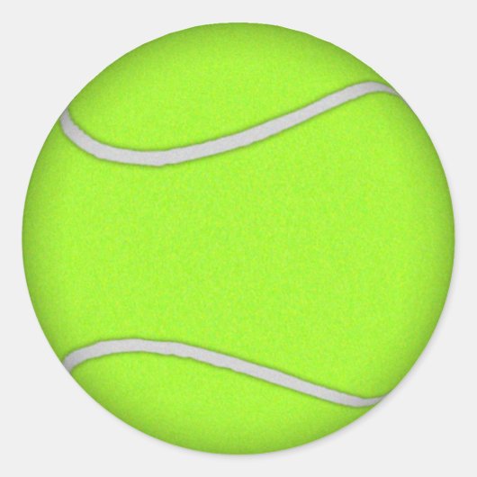 Tennisball: Runder Aufkleber (Vorderseite)