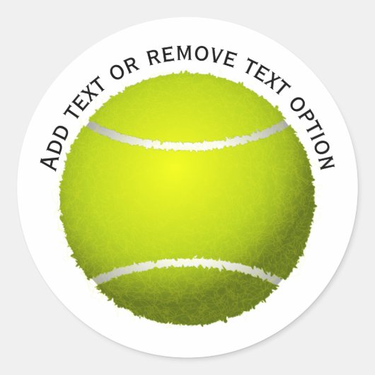 Tennisball Runder Aufkleber (Vorderseite)