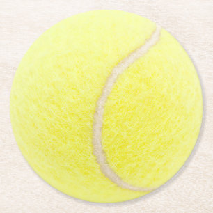 Tennisball Runder Pappuntersetzer