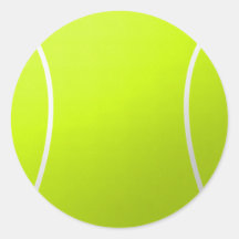 Tennisball-Rundkleber für Dekoration/Partys