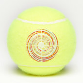 Tennisball Swirl Ölmalerei Tennisbälle (Rückseite)