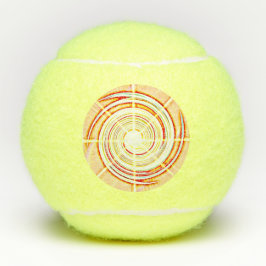 Tennisball Swirl Ölmalerei Tennisbälle