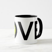 Tennisball Tasse (VorderseiteRechts)