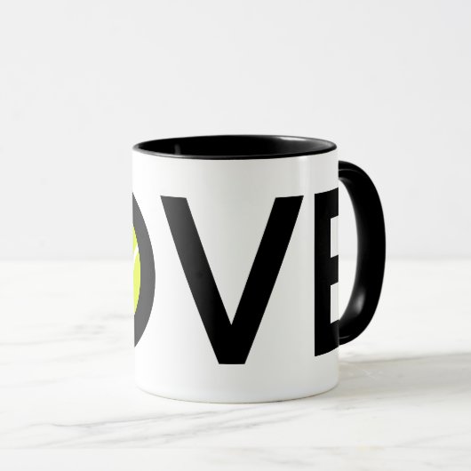 Tennisball Tasse (VorderseiteRechts)