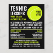 Tennisball, Tennisunterricht/Klassenwerbung Flyer (Vorne)