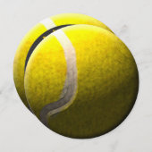 Tennisball-Themenkreis Party Einladungen (Vorne/Hinten)