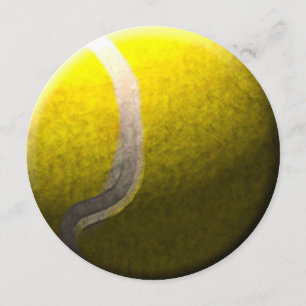 Tennisball-Themenkreis Party Einladungen
