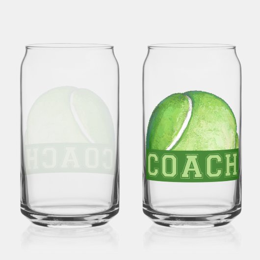 Tennisball-Trainerglas Dosenglas (Rückseite)