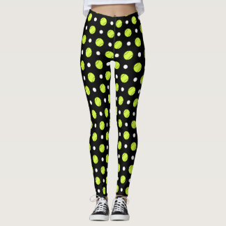 Tennisball-Tupfen-Muster Leggings