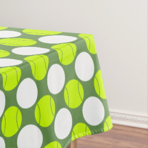 Tennisball-Tupfen-Muster Tischdecke