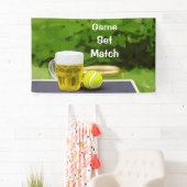 Tennisball und Bierspiel-Set Banner (Insitu)
