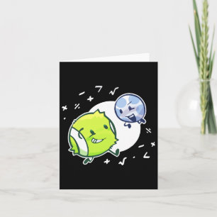 Tennisball und Golf Ball Duo Matte Karte