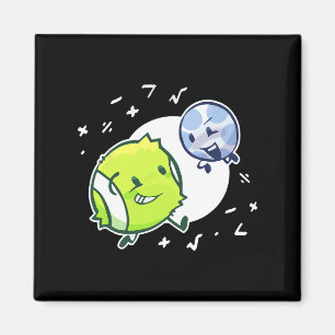 Tennisball- und Golfball-Duo-Mathematik  Magnet
