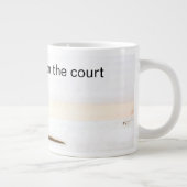 Tennisball und Racker sind besser auf dem Platz Jumbo-Tasse (Rechts)